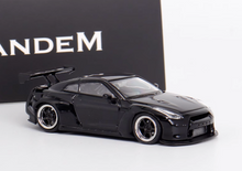 Load image into Gallery viewer, 1:64 Flame Black JDM GTR R35 Pandem Sports Model Diecast Metal Car New Collection
