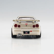 Load image into Gallery viewer, MINIGT 1:64 Gold Skyline GTR Racing Sports Model Toy Metal Car 348
