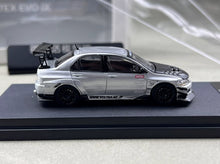 Load image into Gallery viewer, TM 1:64 Silver Carbon Lancer EVO 9 IX Widebody Model Diecast Metal Car New Collection
