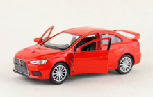 Load image into Gallery viewer, WELLY 1:36 Red Lanser EVOLUTION X Racing Sports Model Diecast Toy Metal Car
