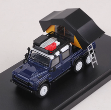 Load image into Gallery viewer, Shadow 1:64 Blue Defender 6x6 Pickup Truck Camper Model Diecast Metal Car New Collection
