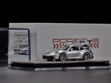 Load image into Gallery viewer, ZJWJ 1:64 GT Silver 911 GT3 Sports Model Diecast Resin Car New Collection
