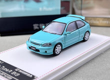 Load image into Gallery viewer, FH 1:64 Blue JDM Civic Type R EK9 Hatchback Sports Model Diecast Metal Car New Collection
