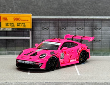 Load image into Gallery viewer, LMLF 1:64 Pink #80 911 992 GT3 RS Racing Sport Model Diecast Metal Car New Collection
