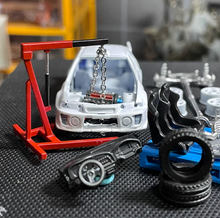 Load image into Gallery viewer, 1:64 Evo Parts 4G63 Engine Lifting Bracket Garage Scene Model Resin Car Set
