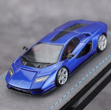 Load image into Gallery viewer, EC 1:64 Blue Countach LPI800-4 Racing Sports Model Diecast Resin Car New Collection
