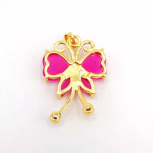 Load image into Gallery viewer, Nature Jade Butterfly Pink Pendant Necklace Gift Jewelry charm Blessing Lucky
