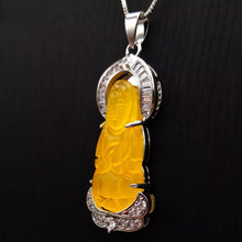 Load image into Gallery viewer, Nature Jade Guanyin Pendant Necklace Gift Jewelry charm Blessing Fortune New dd
