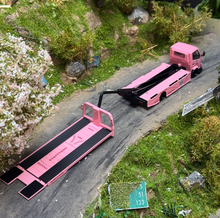 Load image into Gallery viewer, CC 1:64 Pink H300 #23 Custom Tow Flatbed Truck Model Diecast Metal Car New Collection
