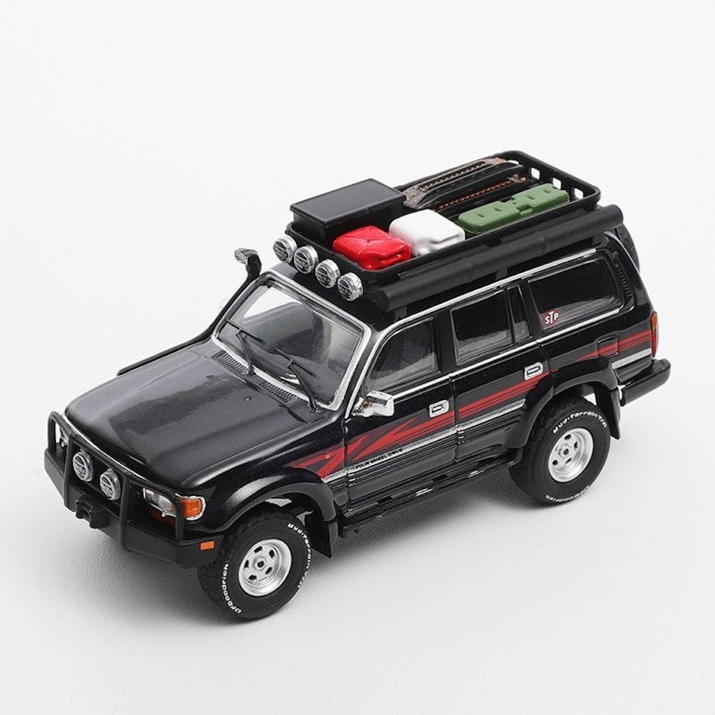GCD 1:64 Black Red Land Cruiser LC80 ORV Sports Model Diecast Metal Car New Collection