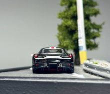Load image into Gallery viewer, TOC 1:64 Black Stripe FE458 Speciale Sports Model Diecast Metal Car New Collection
