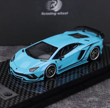 Load image into Gallery viewer, RW 1:64 Blue LP740S Aventador S Hard Top Sports Model Diecast Resin Car New Collection
