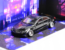 Load image into Gallery viewer, MJ 1:64 HEC Black Silver CLS 63 VIP Sedan Sports Model Diecast Metal Car New Collection
