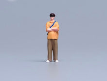 Load image into Gallery viewer, 1:64 Painted Figure Model Miniature Resin Diorama Sand Crossbody Bag Boy Man Toy
