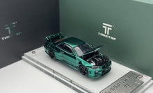 Load image into Gallery viewer, Timetop 1:64 Green Carbon Skyline GTR R34 Z-Tune Model Diecast Metal Car New Collection
