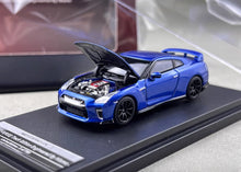 Load image into Gallery viewer, MH 1:64 Blue JDM Skyline GTR R35 Nismo Sports Model Diecast Metal Car New Collection
