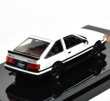 Load image into Gallery viewer, HJ64 1:64 White Corolla Levin AE86 Black Rim Sport Model Diecast Metal Car New Collection
