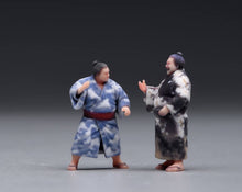 Load image into Gallery viewer, 1:64 Painted Figure Model Miniature Resin Sand Japanese Kimono Sumo Wrestler Men

