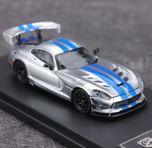 Load image into Gallery viewer, HM 1:64 Silver Blue Viper MK3 ACR Coupe Sports Model Diecast Metal Car New Collection
