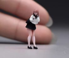 Load image into Gallery viewer, 1:64 Painted Figure Model Miniature Resin Diorama Toy Sand Uniform Girl Pretty
