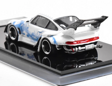 Load image into Gallery viewer, SW 1:64 Luminous White 911 RWB 993 Dragon Big Spoiler Model Diecast Metal Car
