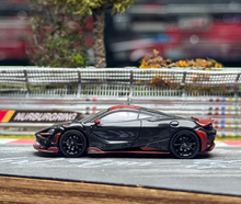 Load image into Gallery viewer, CM 1:64 Black Carbon 765LT Racing Sports Model Diecast Metal Car New Collection
