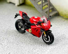 Load image into Gallery viewer, MINIGT 1:64 Red Panigale V4 Girl Figure Motorcycle Model Diecast Metal New Collection 682
