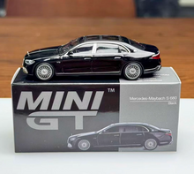 Load image into Gallery viewer, MINIGT 1:64 Black Maybach S680 Luxury Sedan Sports Model Diecast Metal Car New Collection
