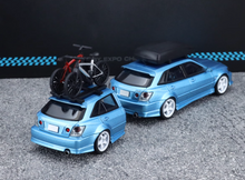 Load image into Gallery viewer, Mortal 1:64 HEC Blue Altezza Wagon Trailer Sport Model Diecast Metal Car New Collection
