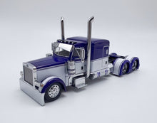 Load image into Gallery viewer, 1:64 596 Blue White Peterbilt W983 379 Truck Tractor Model Diecast Metal Car
