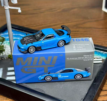 Load image into Gallery viewer, MINIGT 1:64 Blue RX-7 RE 20B NA 3ROTOR-7 Sports Model Diecast Metal Car New Collection
