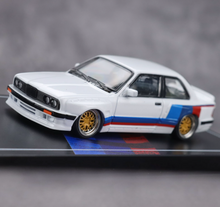 Load image into Gallery viewer, CM 1:64 White Decal M3 E30 Coupe Widebody Sports Model Diecast Metal Car New Collection
