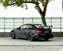Load image into Gallery viewer, Tarmac 1:64 Black Benz C63 AMG Coupe Sports Model Diecast Metal Car New Collection

