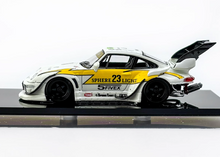 Load image into Gallery viewer, SW 1:64 Luminous Yellow 911 RWB 993 #23 Big Spoiler Model Diecast Metal Car
