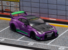 Load image into Gallery viewer, MC 1:64 Purple LB GTR R35 35GT-RR Racing Sports Model Diecast Metal Car New Collection
