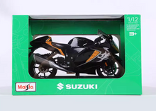 Load image into Gallery viewer, Maisto 1:12 Black 2022 Hayabusa Sports Model Diecast Metal Motorcycle New Collection

