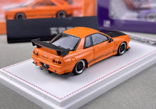 Load image into Gallery viewer, FH 1:64 Orange Skyline GTR R32 Top Secret Sports Model Diecast Metal Car New Collection

