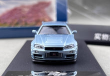 Load image into Gallery viewer, FUJI 1:64 Ice Blue Skyline GTR R34 Z-Tune Sports Model Diecast Metal Car New Collection
