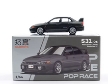 Load image into Gallery viewer, Poprace 1:64 Gray Lancer Evolution EVO IV 4 Sports Model Diecast Metal Car New Collection
