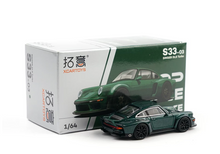 Load image into Gallery viewer, Poprace 1:64 Dark Green Singer DLS Turbo Sports Model Diecast Metal Car New Collection
