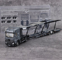 Load image into Gallery viewer, 1:64 Black Bird Actros Gigaspace 4x2 Trailer Truck Model Diecast Metal Car New Collection

