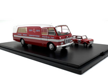 Load image into Gallery viewer, OXFORD 1:76 BMC Set Red Racing Mini Copper Bus Model Diecast Metal Car New Collection
