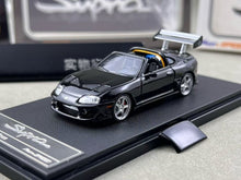 Load image into Gallery viewer, FS 1:64 Black Supra A80 Targa Convertible Sports Model Diecast Metal Car New Collection
