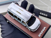 Load image into Gallery viewer, GOC 1:64 White Green GMC Savana Cutaway Van MPV Model Diecast Metal Car New Collection
