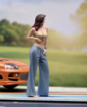 Load image into Gallery viewer, 1:24 Painted Figure Model Miniature Resin Diorama Trendy Woman Denim Sexy Lady
