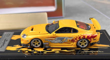 Load image into Gallery viewer, YM 1:64 Yellow JDM Supra JAZ80 Racing Sports Model Diecast Resin Car New
