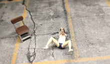 Load image into Gallery viewer, 1:64 Painted Figure Miniature Mini Resin Model Diorama Girl Sitting On Chair Set
