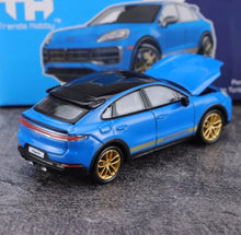 Load image into Gallery viewer, TH 1:64 Blue Cayenne Turbo GT SUV Sports Model Diecast Metal Car New Collection
