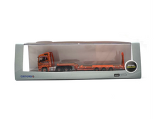 Load image into Gallery viewer, 1:148 Orange Volvo FH4 GXL Low Loader Trailer Truck Model Diecast Metal Car

