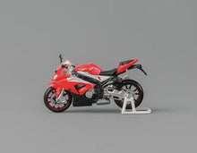 Load image into Gallery viewer, CM 1:64 Red S1000RR Hot Lady Figure Sports Model Diecast Metal Motorcycle
